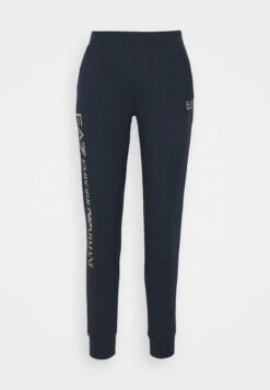 EA7 Emporio Armani Trouser - Tracksuit Bottoms - Navy Blue/Light Gold -Total Wear Store 1054f80ee8dd479b805f13694ec32797