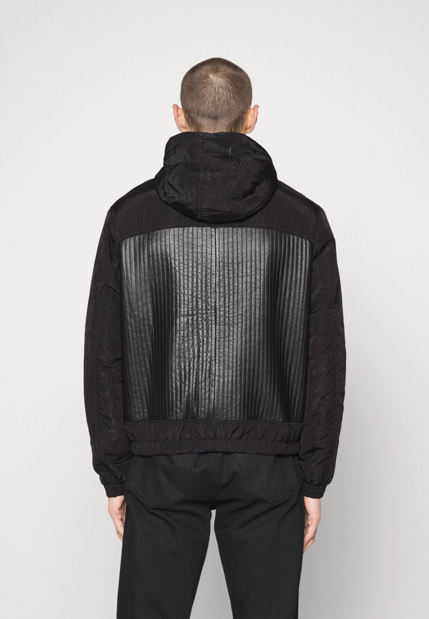 Emporio Armani Blouson - Leather Jacket - Nero 5 Emporio Armani Blouson - Leather Jacket - Nero - Image 3