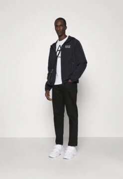 EA7 Emporio Armani Windbreaker - Black/White -Total Wear Store 12da38887bd64d0a92eaff3577a9ccc3