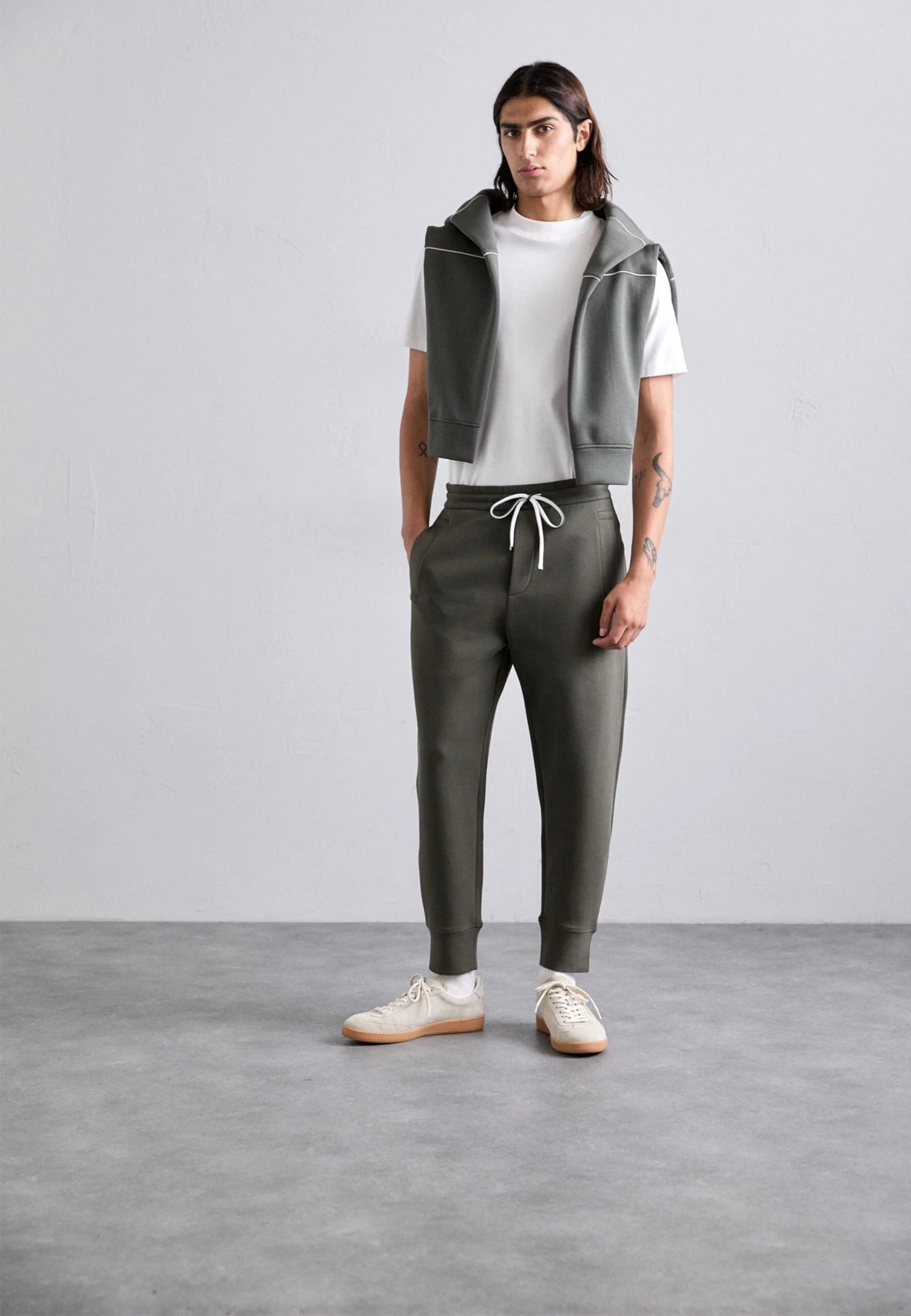 Emporio Armani TROUSER - Tracksuit Bottoms - Khaki 4 Emporio Armani TROUSER - Tracksuit Bottoms - Khaki - Image 2