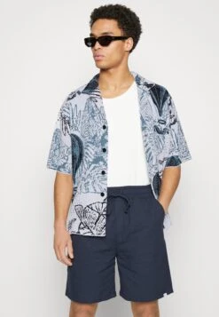 Emporio Armani Cardigan - White/Blue -Total Wear Store 146beb09dc8f4291a28e15c7581ab287