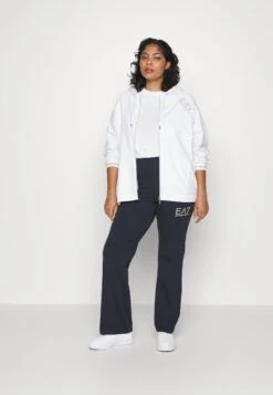 EA7 Emporio Armani Zip-Up Sweatshirt - White/Gold -Total Wear Store 1498ecacea404ca0a21ebf1f45d94483