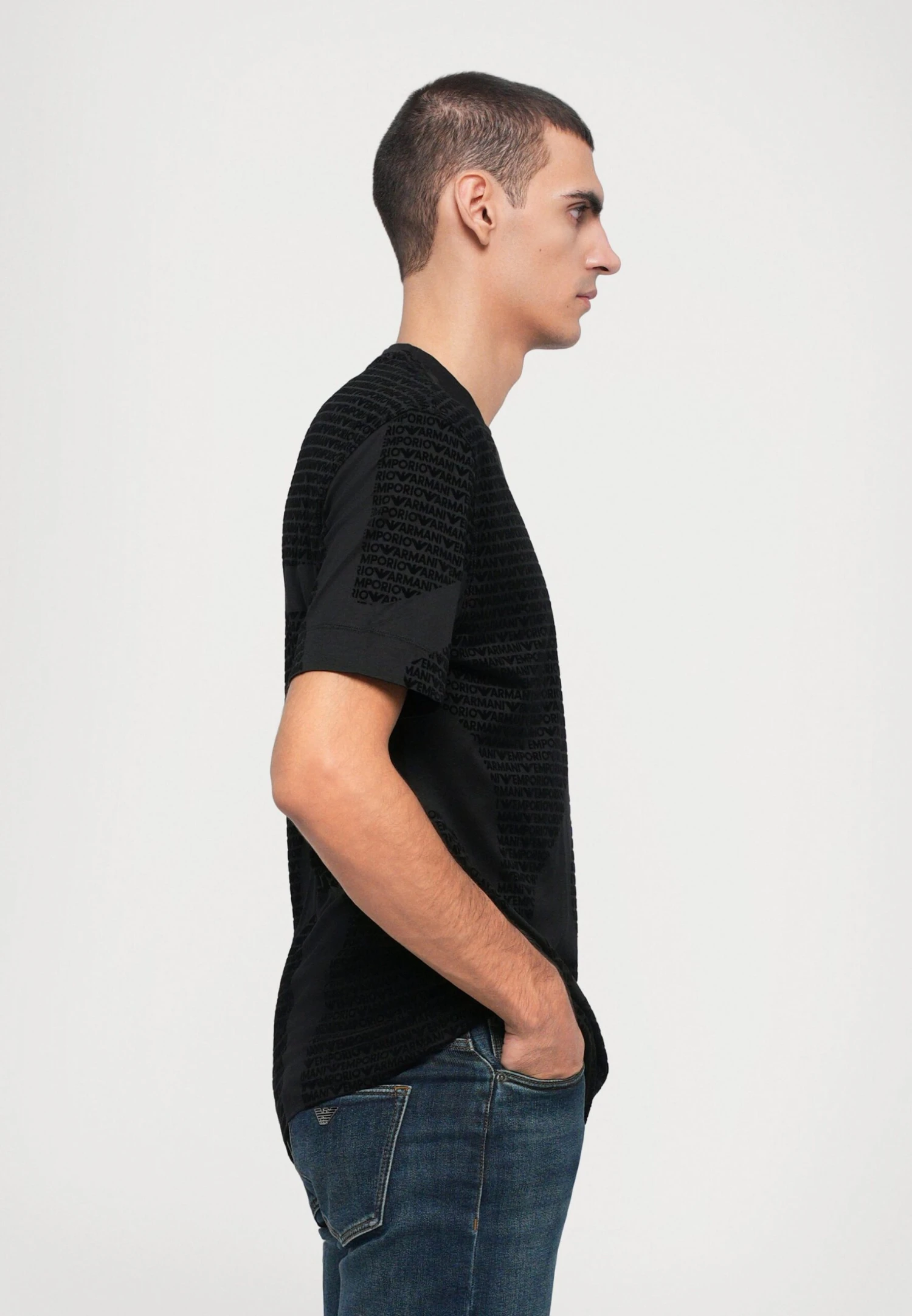 Emporio Armani Print T-shirt - Black Fancy 7 Emporio Armani Print T-shirt - Black Fancy - Image 5