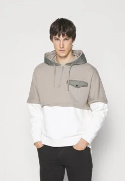 Emporio Armani Hoodie - Greige/Vanilla -Total Wear Store 15b19b7942954f899aa6a3c5a462234d
