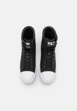 EA7 Emporio Armani All Over Unisex - High-Top Trainers - Black/White -Total Wear Store 15c4cbad7e7e4d73b67b3225c710b21a