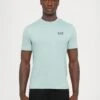 EA7 Emporio Armani TRAIN CORE TEE - Basic T-shirt - Blue Surf -Total Wear Store 15e5b37a8c5c439c8944c0724dc08518