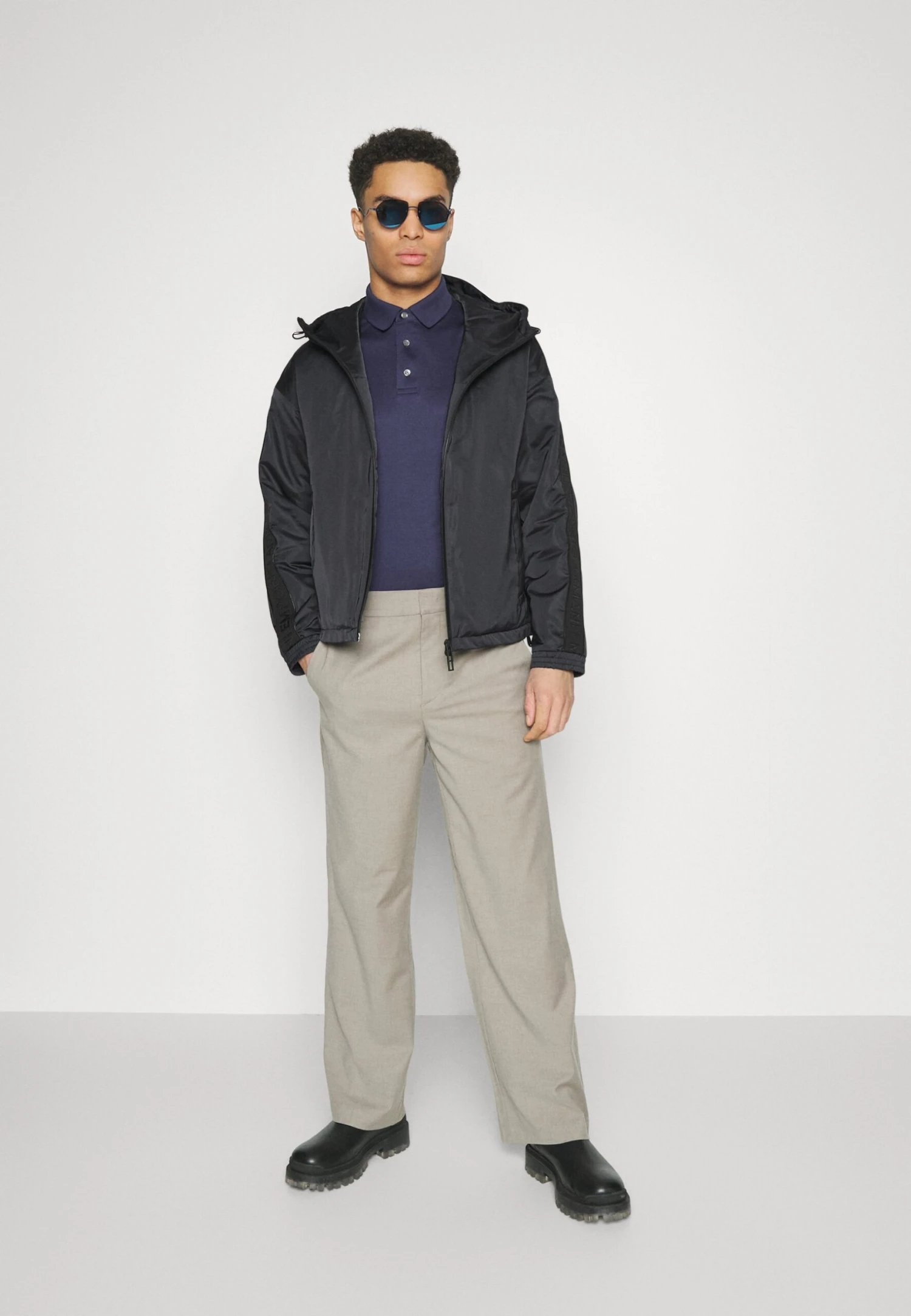 Emporio Armani Blouson Jacket - Light Jacket - Blu Navy 4 Emporio Armani Blouson Jacket - Light Jacket - Blu Navy - Image 2