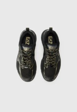 EA7 Emporio Armani PREDATOR UNISEX - Trainers - Triple Black/gold-coloured -Total Wear Store 1703106a4d7c45f892403d3e8bbea4b0