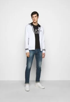EA7 Emporio Armani Zip-Up Sweatshirt - White 8 EA7 Emporio Armani Zip-Up Sweatshirt - White -Total Wear Store 173163160b104734b9f1f92c45cc7352