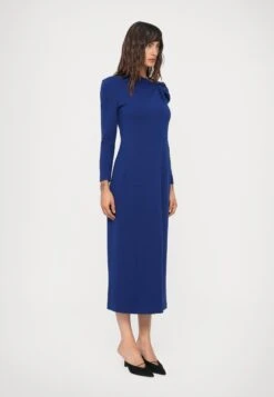 Emporio Armani DRESS - Jersey Dress - Royal Blue -Total Wear Store 184c7fe42b2447bfad5f2b4ec61db634