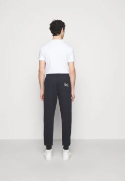 EA7 Emporio Armani Trouser - Tracksuit Bottoms - Dark Blue/White -Total Wear Store 188d2084435843f5a2d35f60d186584a