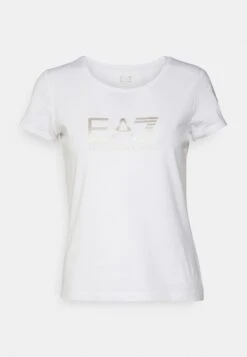 EA7 Emporio Armani Print T-Shirt - White/Gold 12 EA7 Emporio Armani Print T-Shirt - White/Gold -Total Wear Store 1896e69f405f4201b251f79bcde2922d