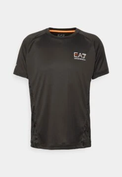 EA7 Emporio Armani Tennis Pro Tee Graphic - Sports T-Shirt - Raven -Total Wear Store 191cbfb83421450bb053c503ccc2c09e