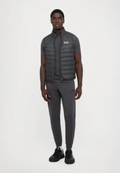 EA7 Emporio Armani TRAIN CORE LIGHT VEST - Waistcoat - Asphalt -Total Wear Store 195718f495064120bbc32f2270724e75