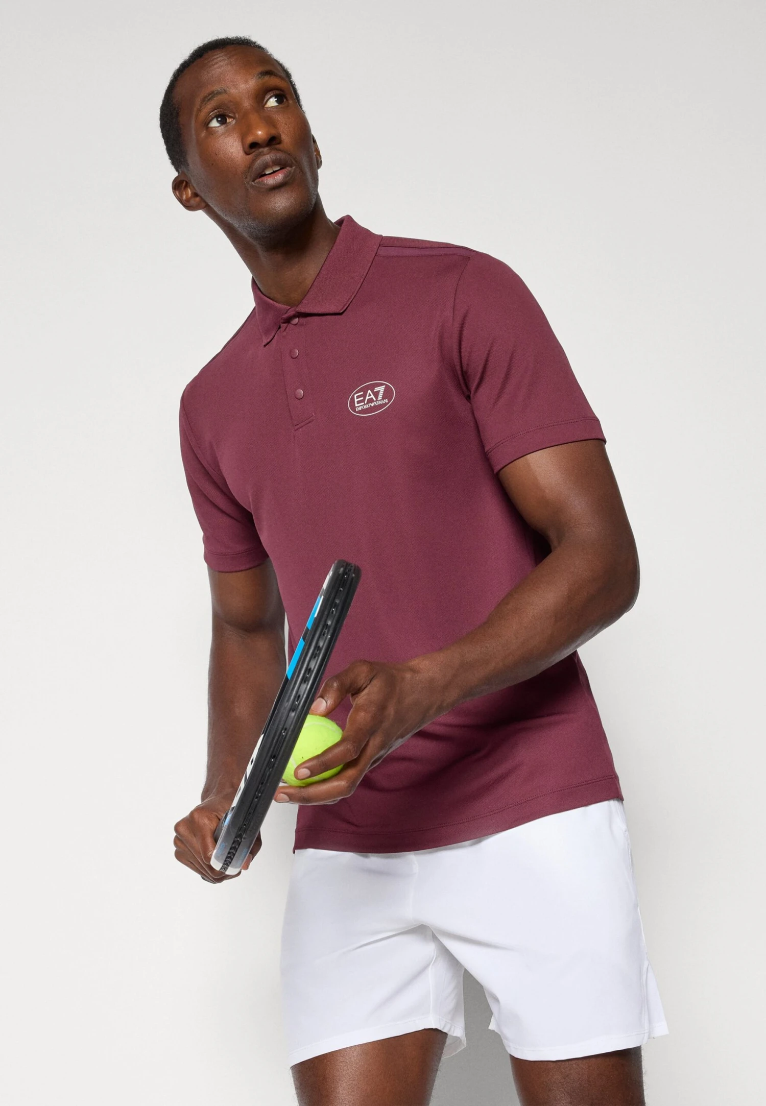 EA7 Emporio Armani TENNIS PRO - Polo Shirt - Bordeaux 6 EA7 Emporio Armani TENNIS PRO - Polo Shirt - Bordeaux - Image 4