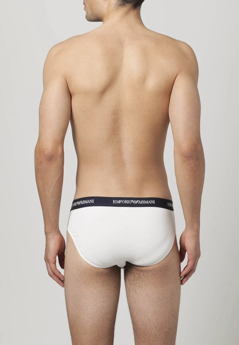 Emporio Armani 2 Pack - Briefs - White/Blue 4 Emporio Armani 2 Pack - Briefs - White/Blue - Image 2