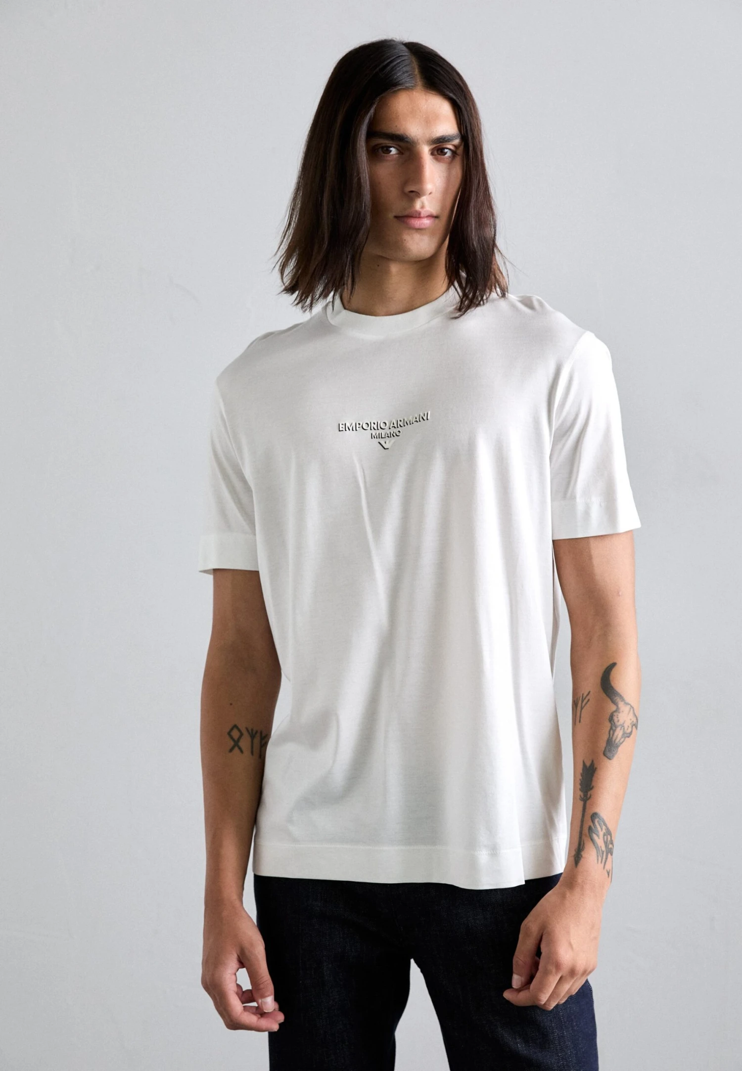 Emporio Armani Basic T-shirt - Snow White 4 Emporio Armani Basic T-shirt - Snow White - Image 2