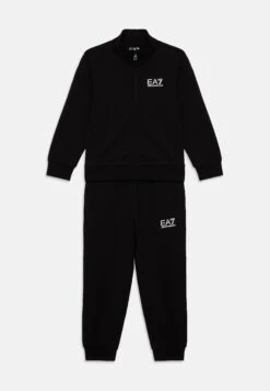 EA7 Emporio Armani SET UNISEX - Zip-up Sweatshirt - Black/gold-coloured -Total Wear Store 1b27897cce5243549e5c8ef8d4ea7ea0