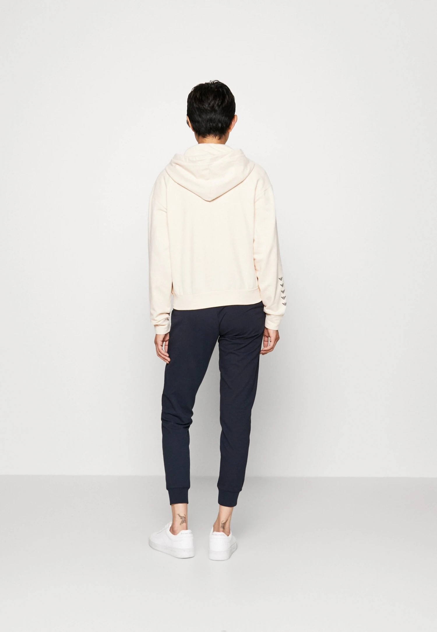 EA7 Emporio Armani Zip-Up Sweatshirt - Pink Tint/Eagle Black 5 EA7 Emporio Armani Zip-Up Sweatshirt - Pink Tint/Eagle Black - Image 3