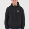EA7 Emporio Armani CON CAPPUCCIO - Outdoor Jacket - Black -Total Wear Store 1b9849f345df40ae9184c01b5fa6d129