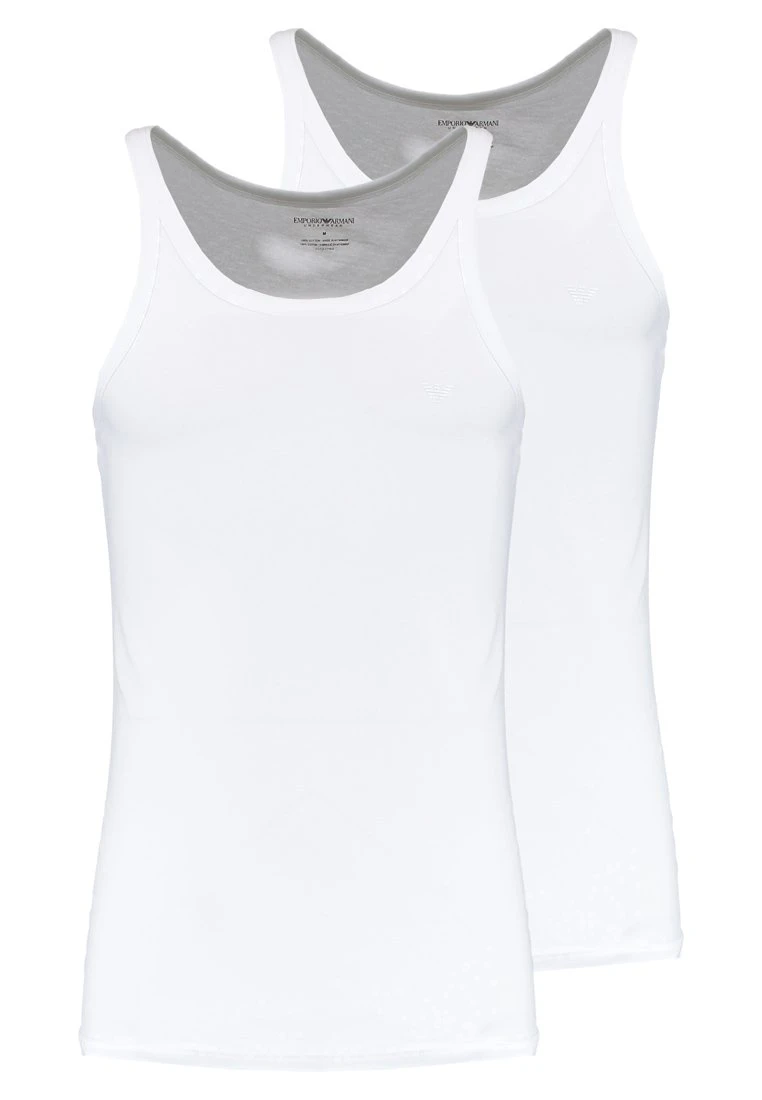 Emporio Armani 2 Pack - Undershirt - White 6 Emporio Armani 2 Pack - Undershirt - White - Image 4