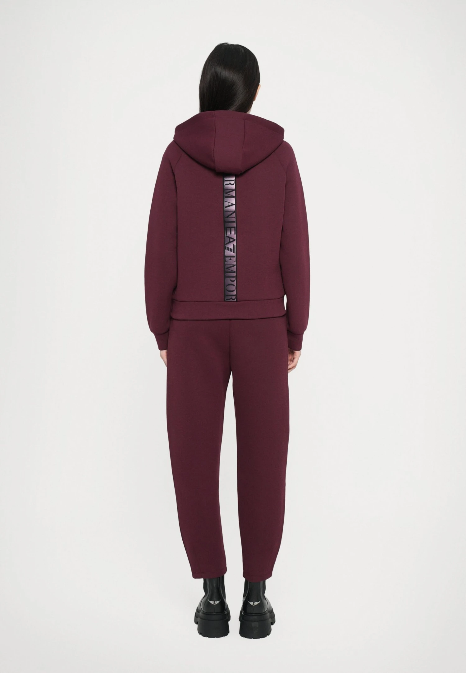 EA7 Emporio Armani Zip-up Sweatshirt - Bordeaux 5 EA7 Emporio Armani Zip-up Sweatshirt - Bordeaux - Image 3