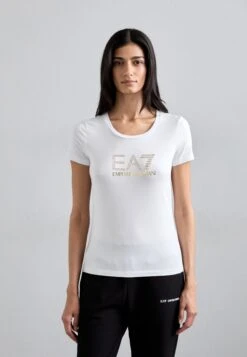 EA7 Emporio Armani Print T-shirt - White