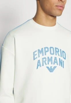 Emporio Armani Sweatshirt - Bianco/Placid -Total Wear Store 1ca6b20dbf0d455f89a2528986ccb7c1