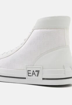 EA7 Emporio Armani All Over Unisex - High-Top Trainers - White/Black -Total Wear Store 1cf4c10ef40e43c0a0e4c90fb12b07a4