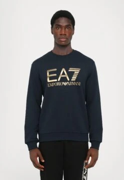 EA7 Emporio Armani TRAIN LOGO - Sweatshirt - Blue