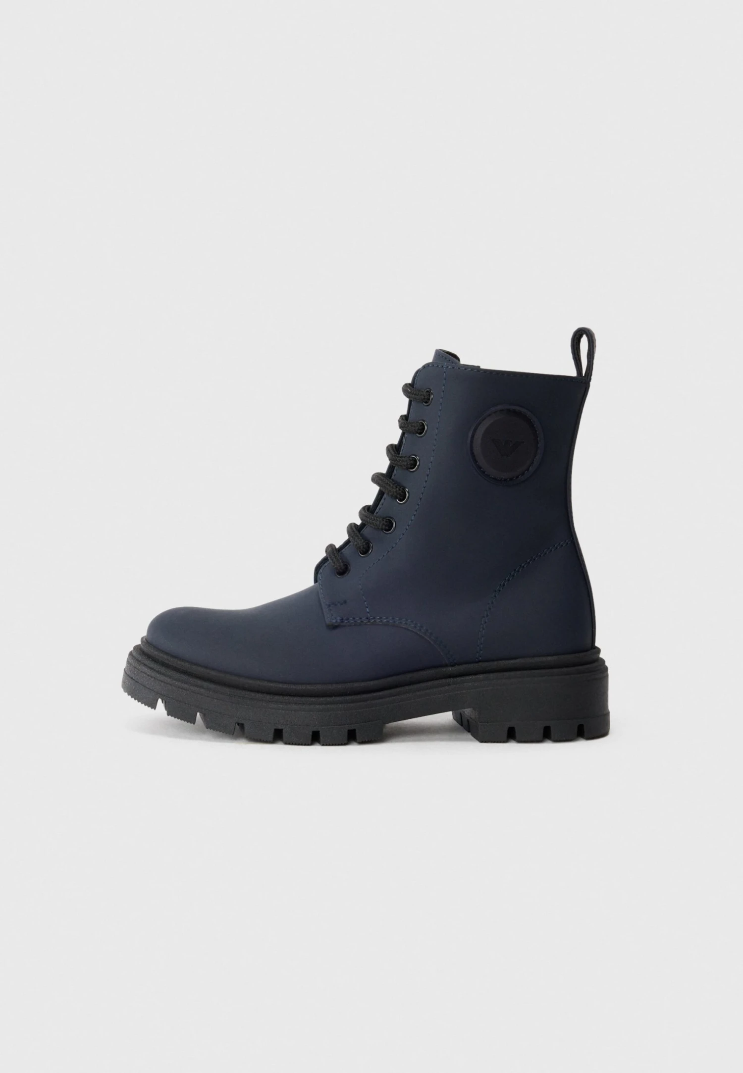 Emporio Armani UNISEX - Lace-up Ankle Boots - Navy 3 Emporio Armani UNISEX - Lace-up Ankle Boots - Navy