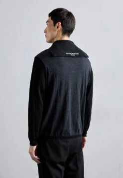 Emporio Armani Jumper - Dark Grey/black -Total Wear Store 1e28b7e337154d36acd781ebaf0726a5