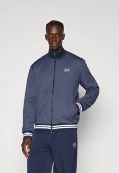 EA7 Emporio Armani TENNIS CLUB TRACKTOP - Zip-up Sweatshirt - Blue