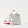 Emporio Armani MY EA - Handbag - Bianco/cuoio