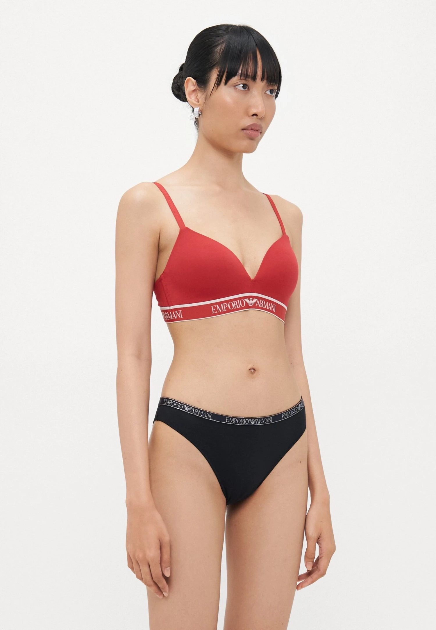 Emporio Armani PADDED BRALETTE BRA - Triangle Bra - Red 6 Emporio Armani PADDED BRALETTE BRA - Triangle Bra - Red - Image 4