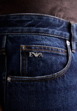 Emporio Armani 5 POCKETS PANT - Straight Leg Jeans - Blue Denim -Total Wear Store 20d7868f0ac649c5ac9666e333cbec08