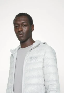 EA7 Emporio Armani Jacket - Down Jacket - Light Grey -Total Wear Store 2160438fe676402bb7e52cd7670bfa5e