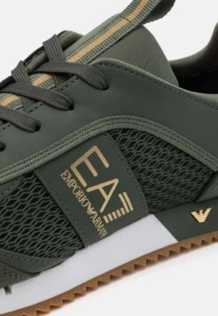 EA7 Emporio Armani Unisex - Trainers - Dark Green/Gold/Honey -Total Wear Store 21664054f3e54b15941fa3272b044b5c