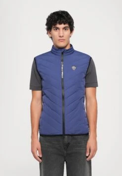 EA7 Emporio Armani TRAIN PREMIUM SHIELD VEST - Waistcoat - Blue