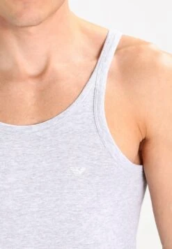 Emporio Armani 2 Pack - Undershirt - Black/Heather Gray 12 Emporio Armani 2 Pack - Undershirt - Black/Heather Gray -Total Wear Store 23357d4011b04690bac16e93467903c9