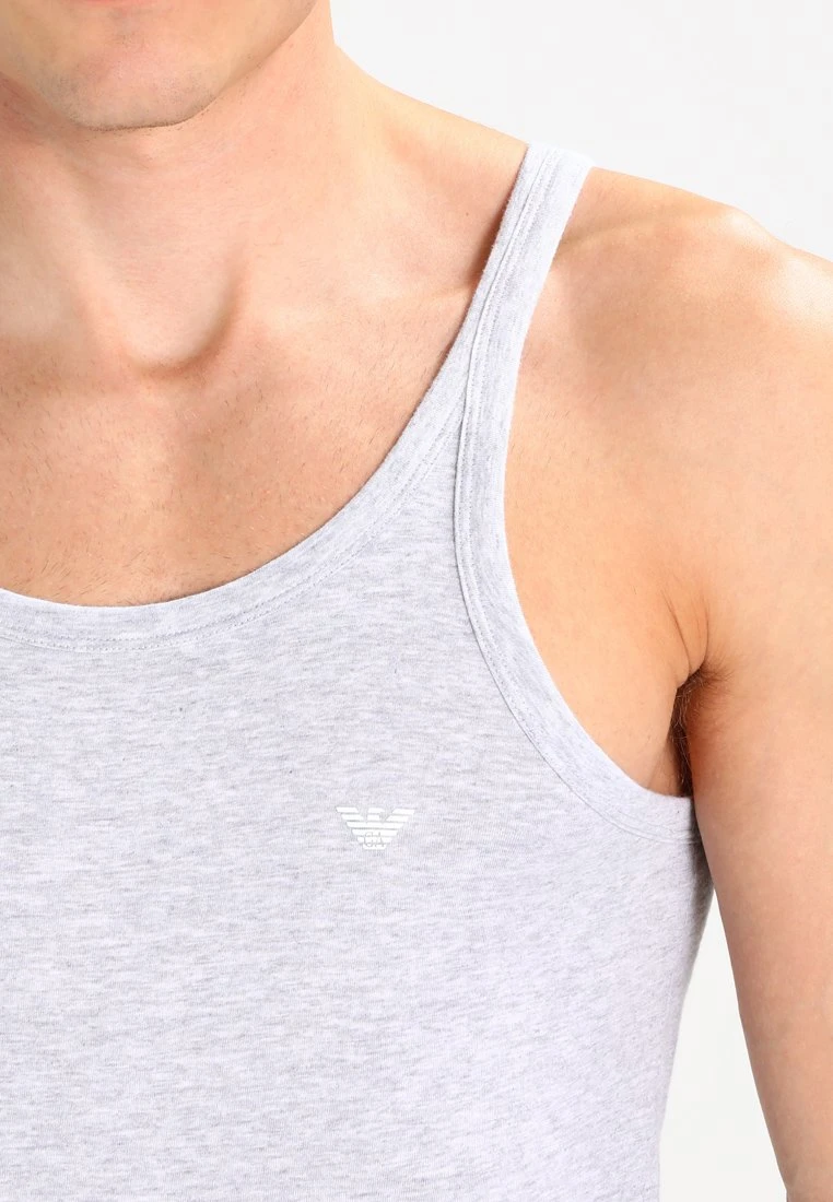 Emporio Armani 2 Pack - Undershirt - Black/Heather Gray 7 Emporio Armani 2 Pack - Undershirt - Black/Heather Gray - Image 5