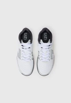 EA7 Emporio Armani UNISEX - Clay Court Tennis Shoes - White/asphalt -Total Wear Store 237ec494839d474c92f69ef598106a46