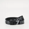 EA7 Emporio Armani Train Belt Allover Logo Unisex - Belt - Black/White -Total Wear Store 23af762bef4845d7877b79aea259674b
