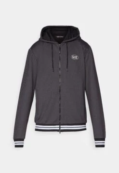 EA7 Emporio Armani TENNIS CLUB HOODIE JACKET - Zip-up Sweatshirt - Black -Total Wear Store 23e2e14c23bd4f468dfb6f166dabe0ef