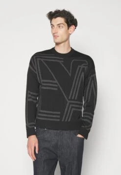 Emporio Armani Jumper - Black -Total Wear Store 2415ced37aed4e68936f5bdfb9910edc