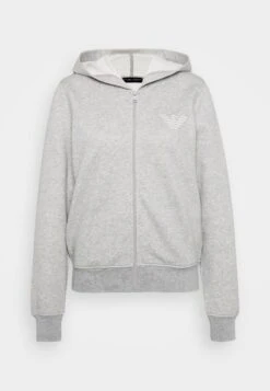 Emporio Armani HOODED FULL ZIP - Pyjama Top - Warm Grey Melange -Total Wear Store 2432cea915e243a7be85dd86ba49aa3b 1