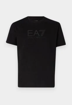 EA7 Emporio Armani Print T-shirt - Black/beige -Total Wear Store 252ed4e2060440f8871cbbcb3624ae60