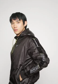 EA7 Emporio Armani Bomber Jacket - Summer Jacket - Black -Total Wear Store 25ec0f1396914f1ab778a898a72c7cbf