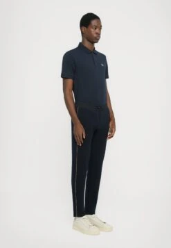 EA7 Emporio Armani LABEL PANTS - Tracksuit Bottoms - Blue -Total Wear Store 261f6ab266dd4611881af861c7920487