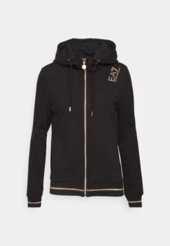 EA7 Emporio Armani Hoodie - Black/Gold -Total Wear Store 2632d3db8f004bceab4779461010ccdd